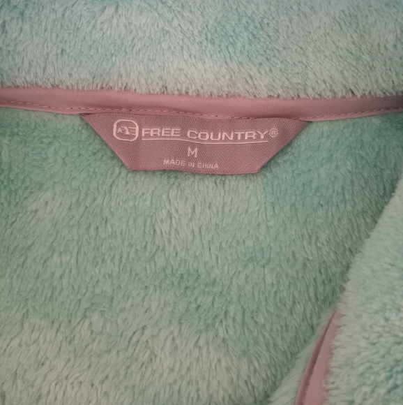 Free Country Mint Green Pullover Fleece Sweater Junior Women's Size Medium - Picture 14 of 16
